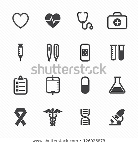 Zdjęcia stock: Medical Icons On White Background