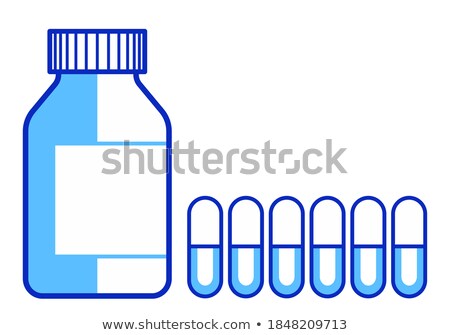 Foto stock: Capsule Cartridges Vector Illustration