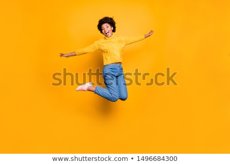 Сток-фото: Fashion Photo Of Young Girl In Jeans