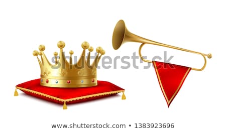 Zdjęcia stock: King Royal Golden Horn Vector Illustration