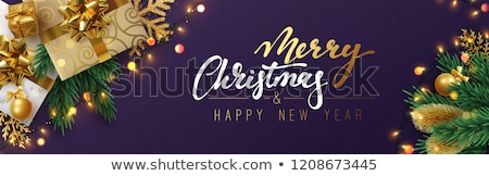 Stok fotoğraf: Happy Holidays And Merry Christmas 2019 Posters