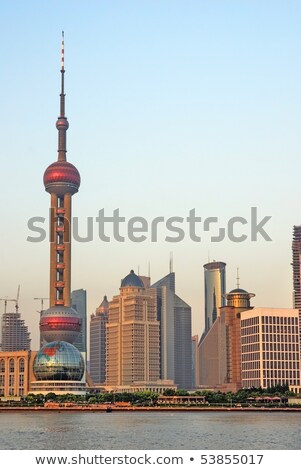 Foto stock: Shanghai Pudong View From Puxi