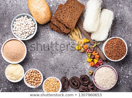 Foto stock: Gluten Free Rice Flour Grain And Noodle