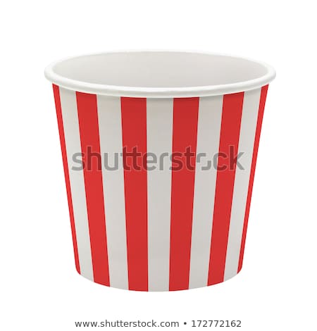 Stock foto: Close Up Of Popcorn In Disposable Paper Cups