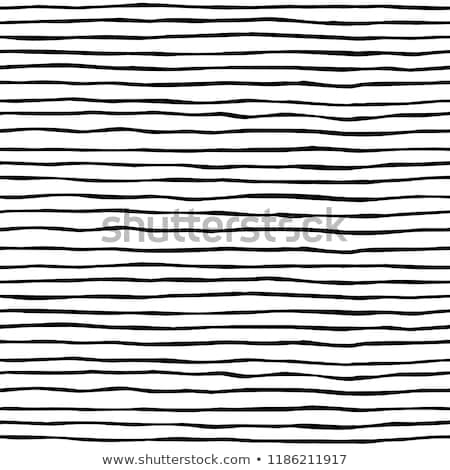 Stock foto: Seamless Wavy Hand Drawn Stripes Pattern Repeating Vector Texture