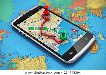 Stockfoto: Touchscreen Smartphone Connecting To The World