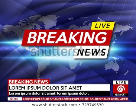 Stock fotó: Breaking News Screen