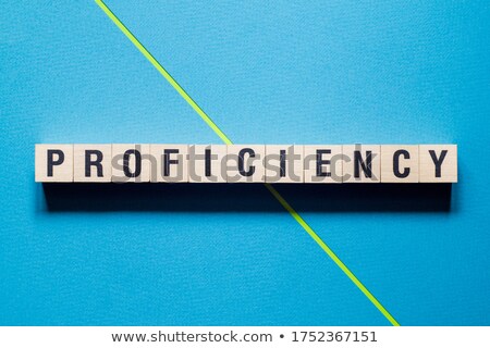 Stock photo: Competence In Golden Cubes