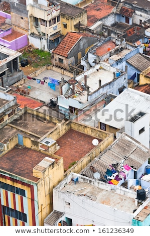 Stok fotoğraf: Thanjavur Trichy City Cityscape Of Crowded Indian City