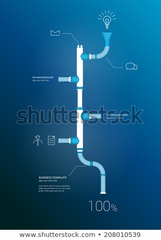 Zdjęcia stock: Gas Pipe Scheme In Vector