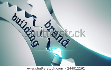 Stockfoto: Brand Building On The Cogwheels