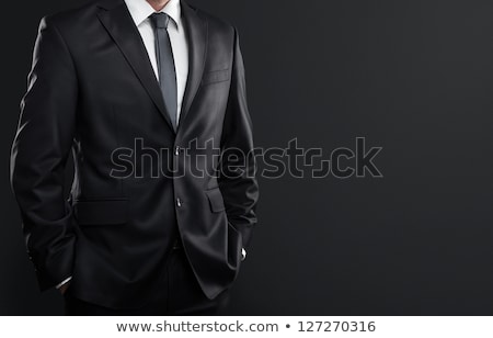 Stock photo: Mens Black Necktie
