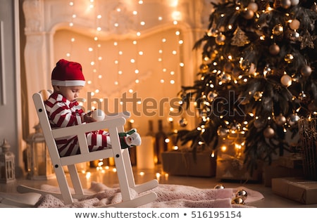 Сток-фото: Baby Boy Christmas Portrait