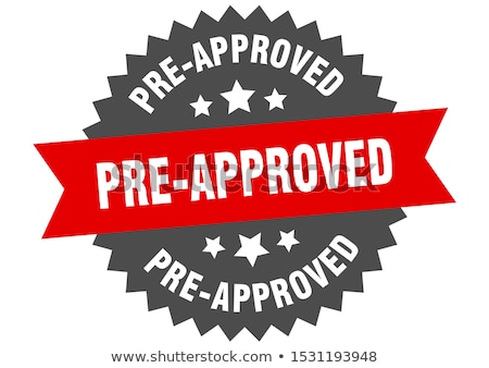 Stock foto: Pre Approved Stamp