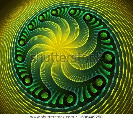 Stok fotoğraf: Illustration Background Fractal Colorful Spiral Satin Silk