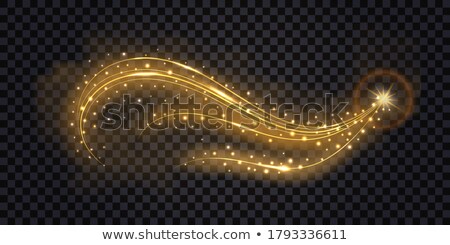 Imagine de stoc: Gold Flowing Background Swirls Twirls And Stars