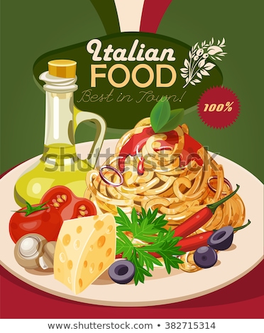 Foto stock: Italian Food Style Lasagna Plate