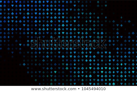 Stock photo: Dark Spades Pattern Vector Background