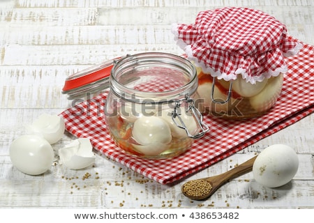 Stock fotó: Home Preserved Pickled Eggs