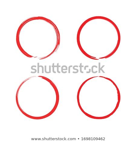 Zdjęcia stock: Four Abstract Hand Drawn Circle Frames