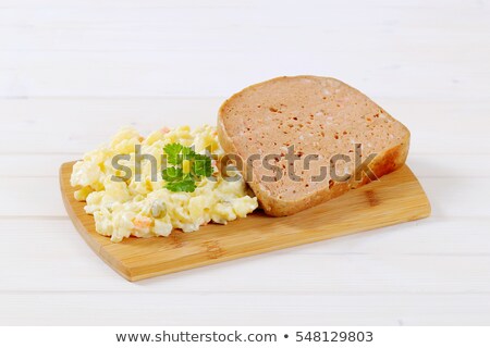 Stok fotoğraf: Meat Loaf With Potato Salad