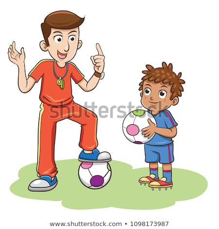 Stockfoto: Cartoon Coach Talking