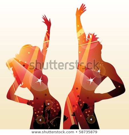 Stock photo: Dancers Moving In Pair Couple Dancing Vector