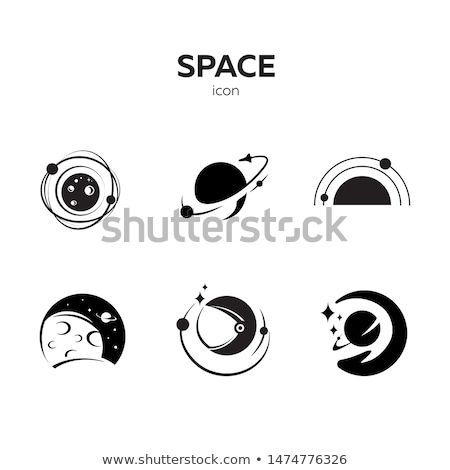 Stockfoto: Space Exploration Shuttle Ship Logo Icon Sign Vector