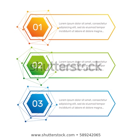 Stockfoto: Three Steps Modern Professional Infographic Template Design