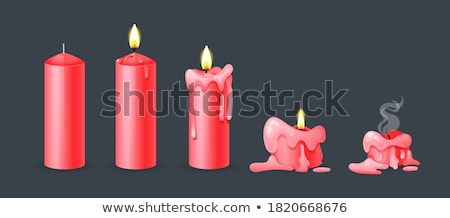 Foto stock: Red Candle