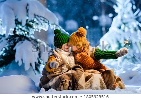 Stock photo: Portrait Of Boy Wrapped In Winter Clothes
