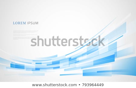 Stock photo: Abstract Blue Pattern On White