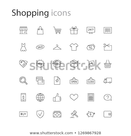Stock fotó: Barcode Image On White Background - Vector Illustration