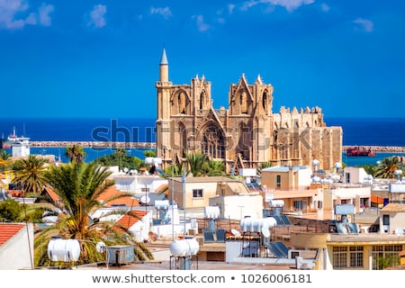 Stockfoto: Minaret Of Lala Mustafa Pasha Mosque Famagusta Cyprus