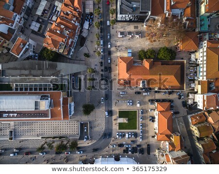 Stock foto: Achbarschaftsdachspitzenansicht