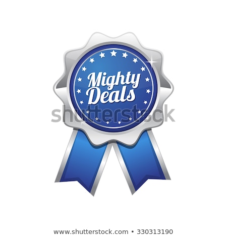 Stockfoto: Mighty Deals Blue Vector Icon Design