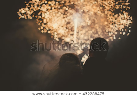Stock photo: Fiance Bride Bouquet And The Sky