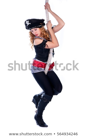 Stock fotó: Woman Pirate Isolated On White