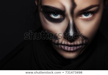 Stockfoto: Girl With Creative Make Up For Halloween