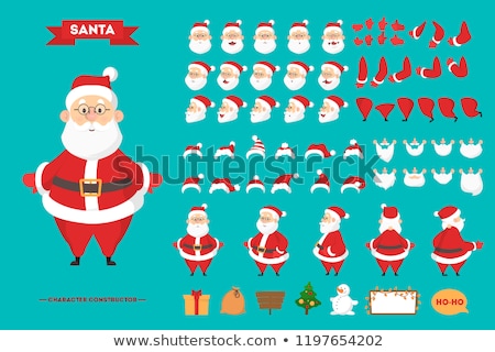 Stock photo: Santa Claus Smile Isolated On White Background Vector Illustrat