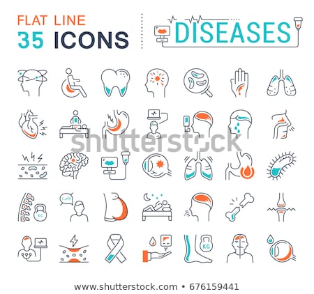 Foto stock: Wound Line Icon