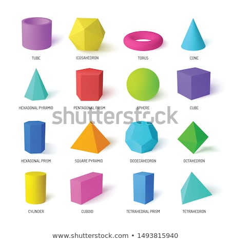 Stock fotó: Octahedron And Icosahedron Dodecahedron Prisms