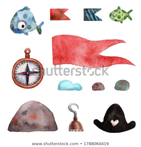 ストックフォト: Pirate Set With Pirates And Other Symbol