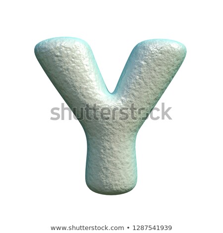 [[stock_photo]]: Grey Blue Clay Font Letter Y 3d