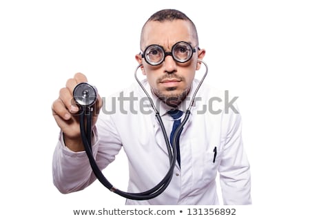 ストックフォト: Funny Doctor Isolated On The White