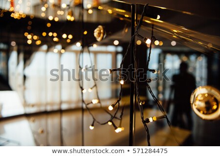 Stock foto: Cozy Lights Decorating Fiberglass Staircase