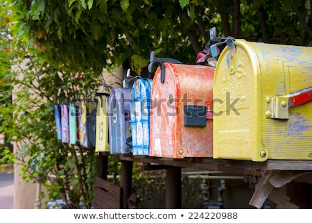 Foto stock: Colorful Mailboxes