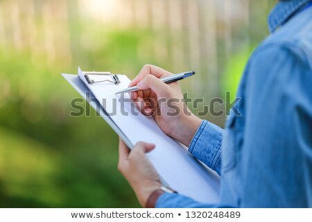 Foto stock: Architects With Diary And Clipboard