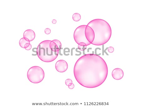 Stockfoto: Air Bubble On Pink Background