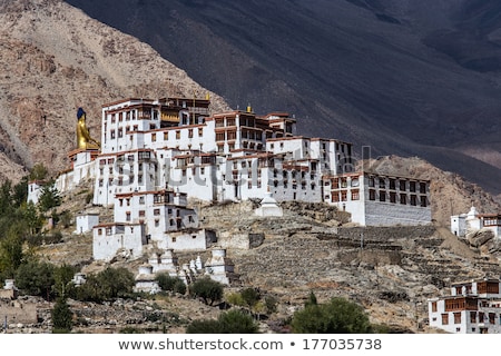 Stock photo: Buddhist Heritage Likir Monastery Gompa Over Himalaya